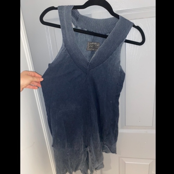 All Saints slate blue tunic UK size 8 fits a sm-md - Picture 2 of 4